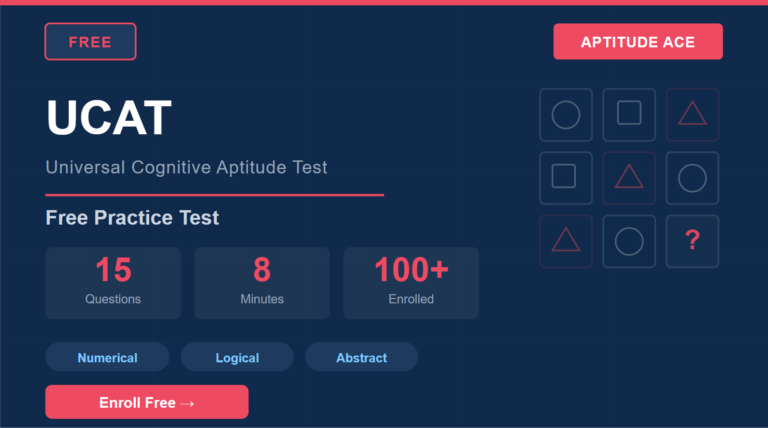 Free UCAT (Universal Cognitive Aptitude Test) Practice Test